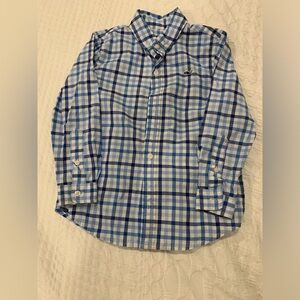 Vineyard Vines Blue Plaid Kids Shirt